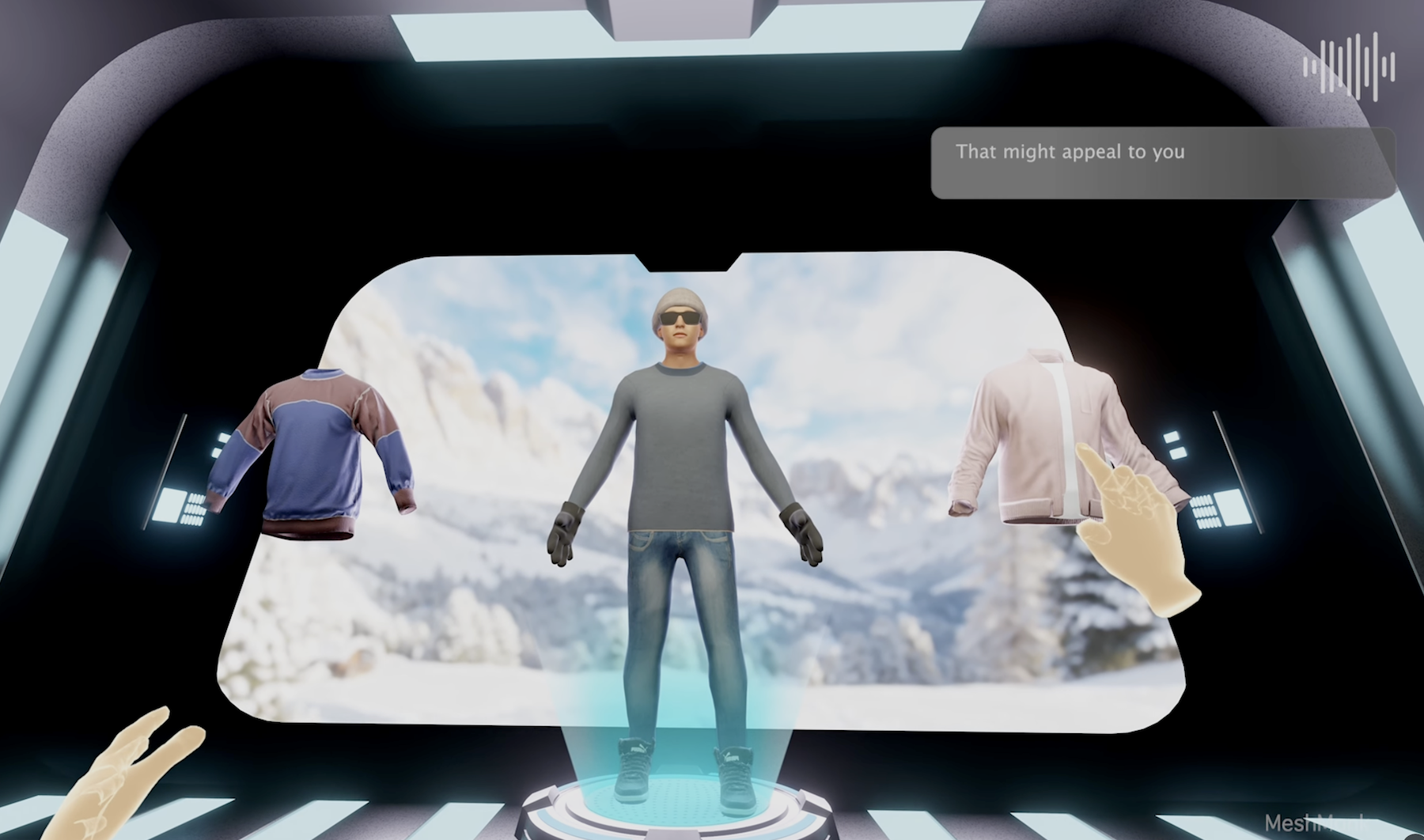 MeshMonk shopping ai